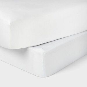 Threshold -  Box Spring Cover Recycled Polyester Twil White